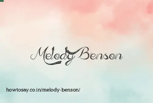 Melody Benson