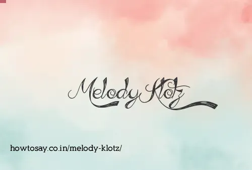 Melody Klotz