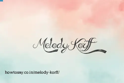 Melody Korff