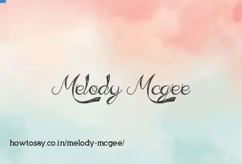 Melody Mcgee