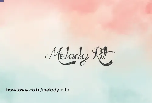 Melody Ritt