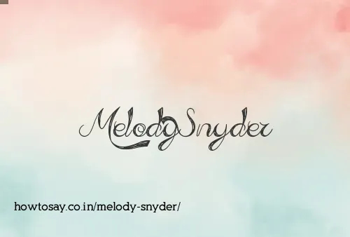 Melody Snyder