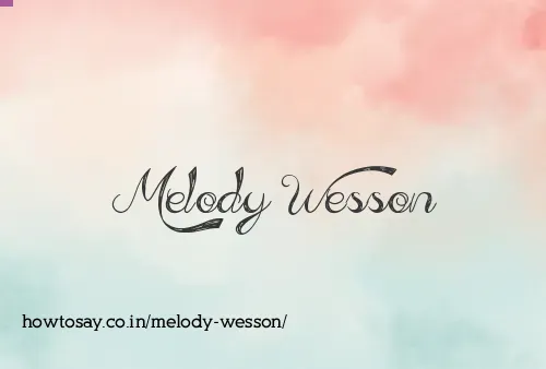 Melody Wesson