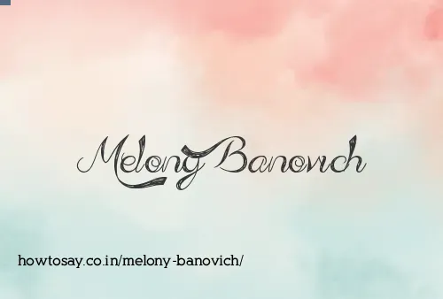 Melony Banovich