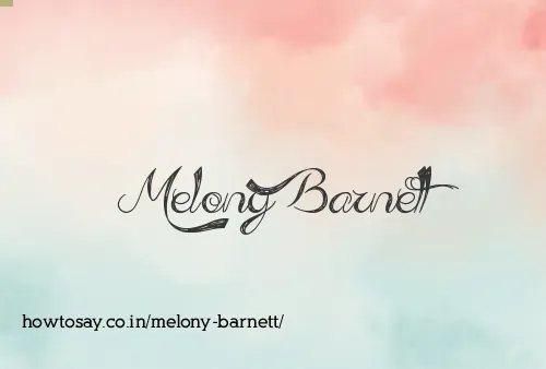 Melony Barnett