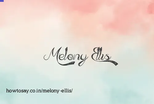 Melony Ellis