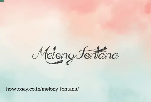 Melony Fontana