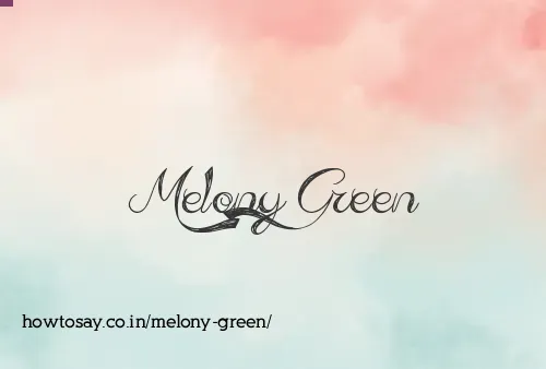 Melony Green