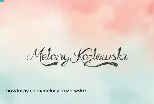 Melony Kozlowski