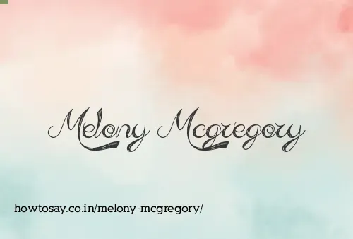 Melony Mcgregory