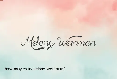 Melony Weinman
