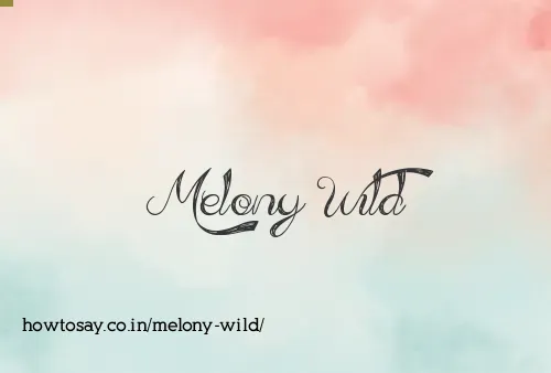 Melony Wild