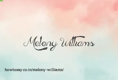 Melony Williams