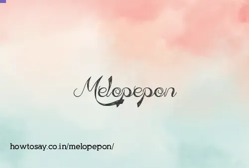 Melopepon