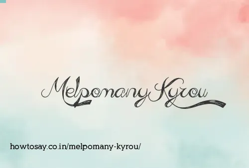 Melpomany Kyrou