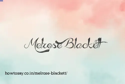 Melrose Blackett