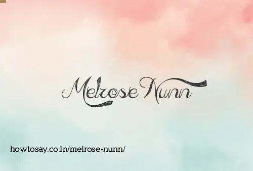 Melrose Nunn