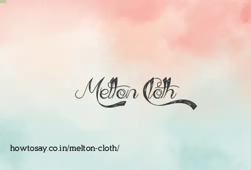 Melton Cloth