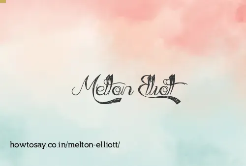 Melton Elliott