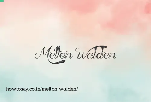 Melton Walden