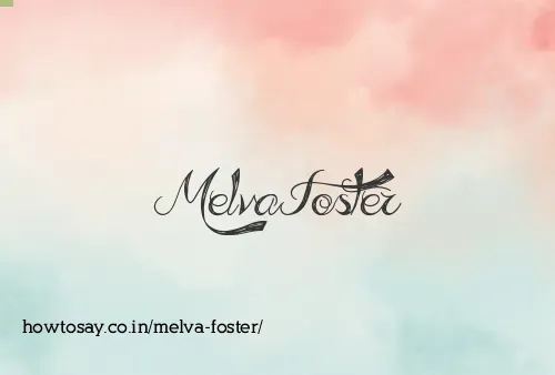 Melva Foster