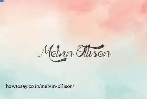 Melvin Ollison