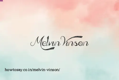 Melvin Vinson