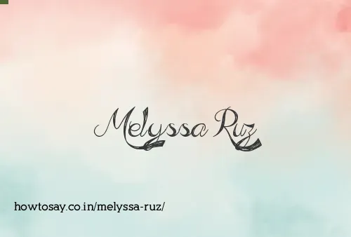Melyssa Ruz