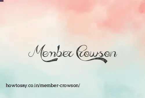 Member Crowson