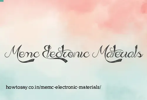 Memc Electronic Materials