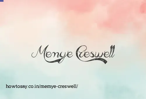 Memye Creswell