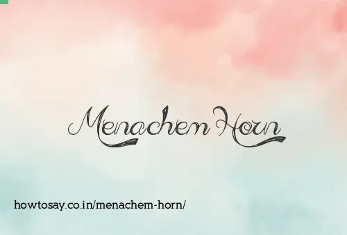 Menachem Horn
