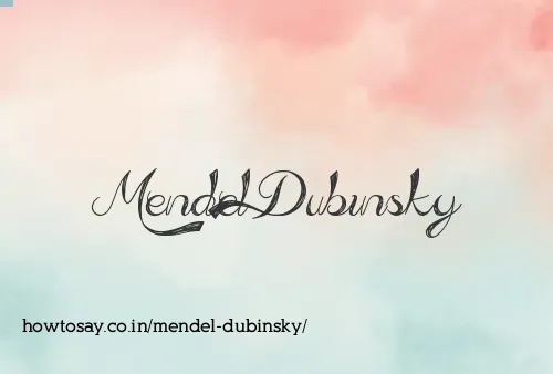 Mendel Dubinsky