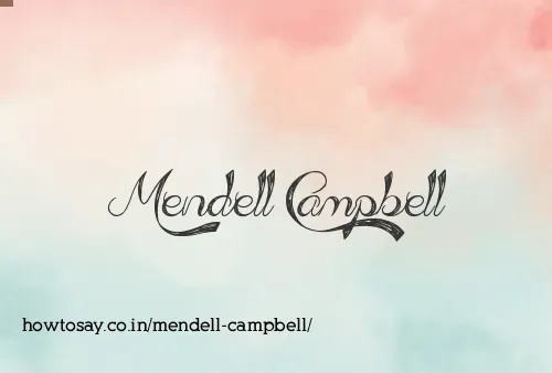 Mendell Campbell
