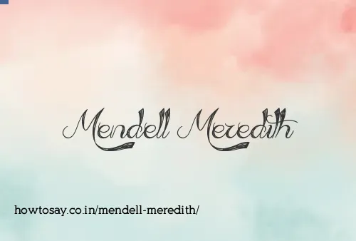 Mendell Meredith