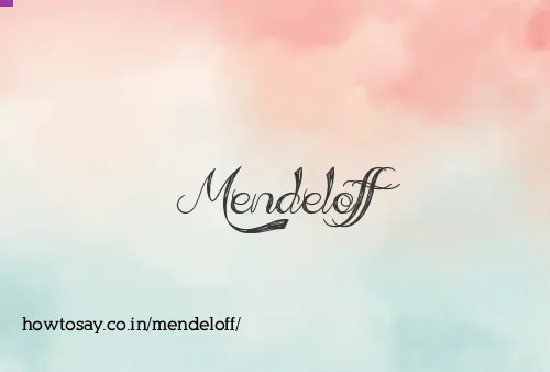 Mendeloff