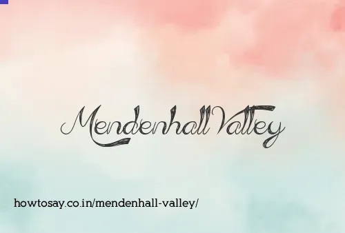 Mendenhall Valley