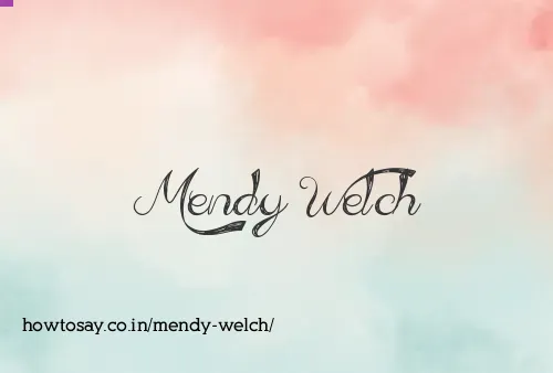 Mendy Welch