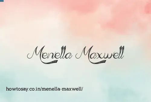 Menella Maxwell