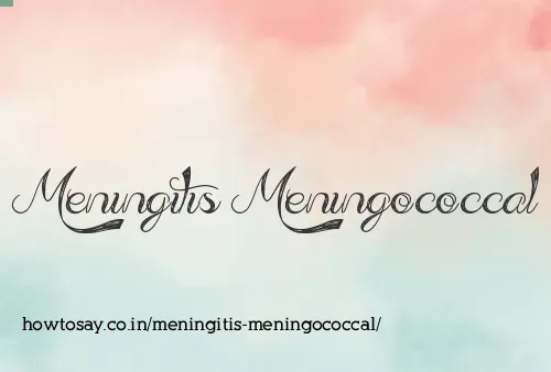 Meningitis Meningococcal