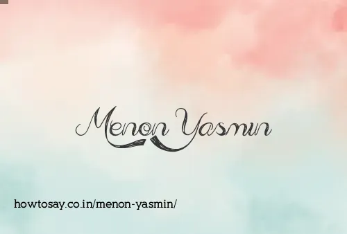 Menon Yasmin