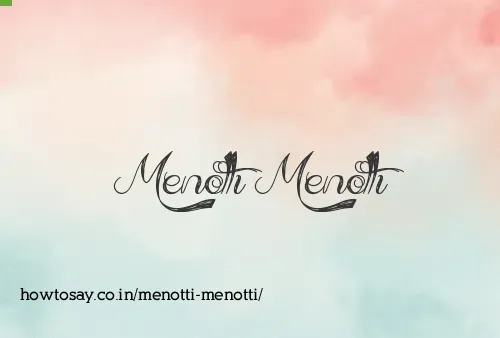 Menotti Menotti