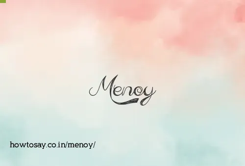Menoy