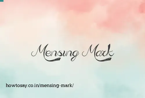 Mensing Mark
