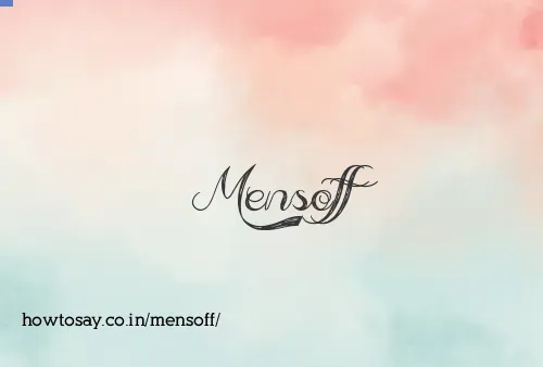 Mensoff