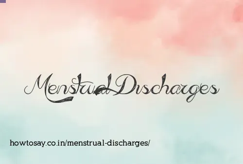 Menstrual Discharges