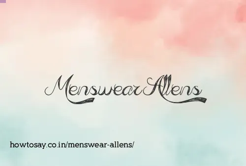 Menswear Allens