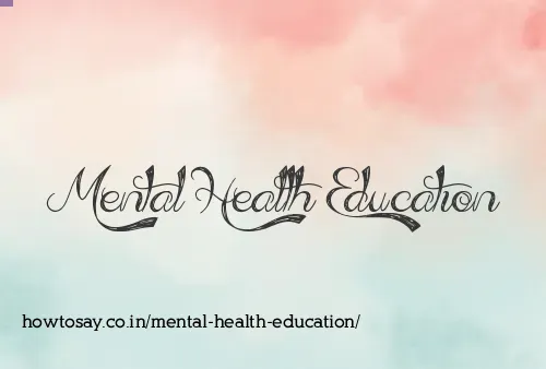Mental Health Education