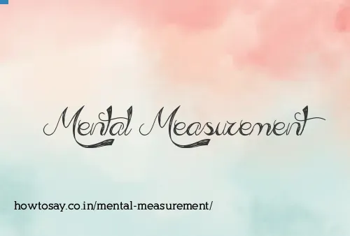 Mental Measurement
