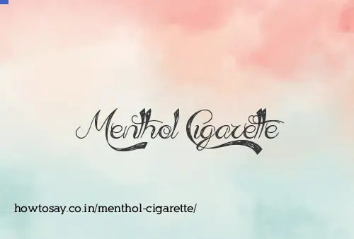 Menthol Cigarette